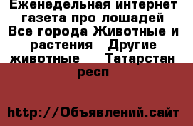 Еженедельная интернет - газета про лошадей - Все города Животные и растения » Другие животные   . Татарстан респ.